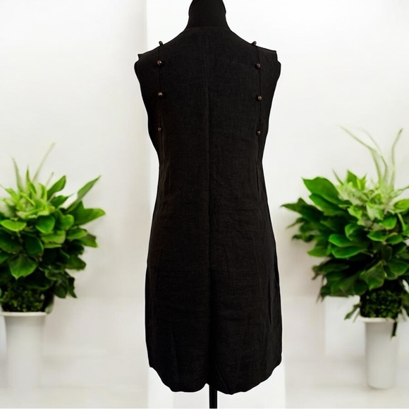 ViX Paula Hermanny Black Linen Mini Dress - Size XS - Picture 2 of 7